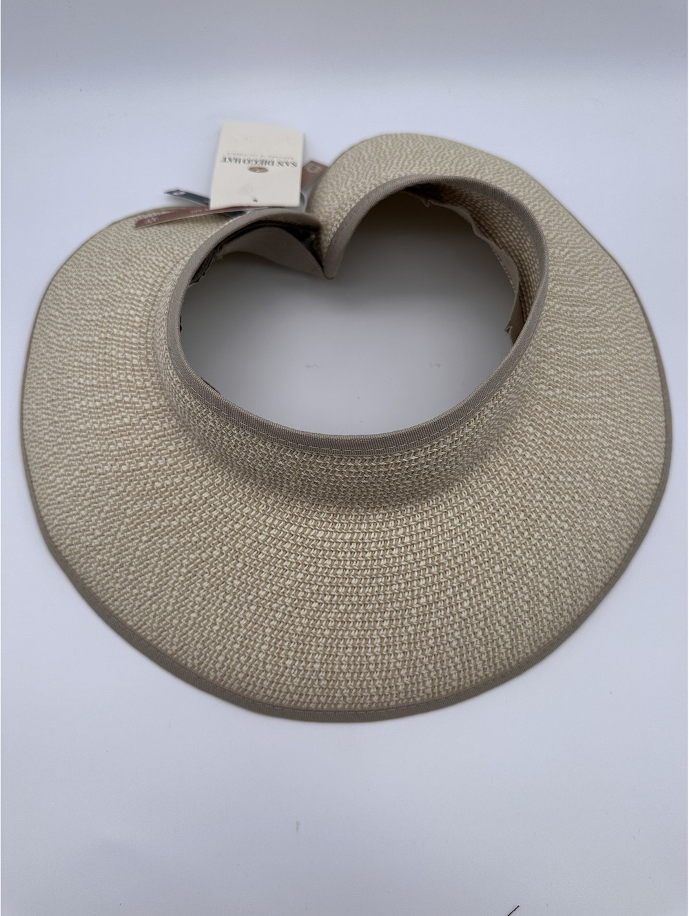 San Diego Hat Women's Natural Packable Visor Sun Hat